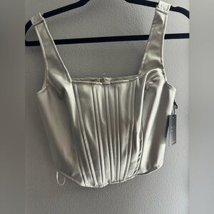 Japna Silver Sweetheart zip corset